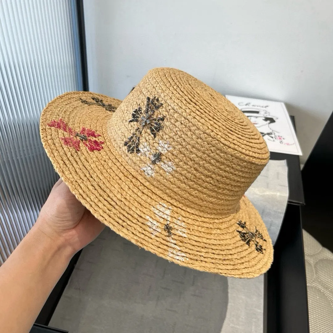 💰160¥ Crow's raffia sun hat, a must-have for summer outings, head circumference 57cm